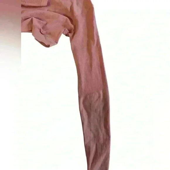 P’tula Cropped Long Sleeves Pink Top Size Small - Picture 8 of 9